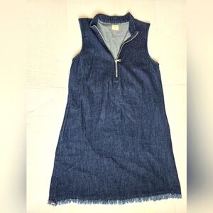 Gap Denim Dark Wash Dress With Pockets